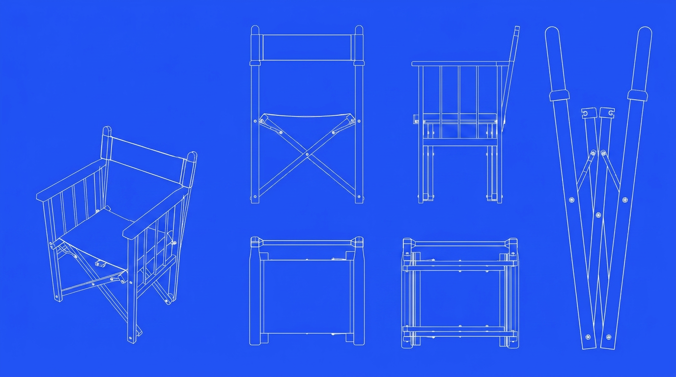 Plano técnico de la Silla Mātter 001